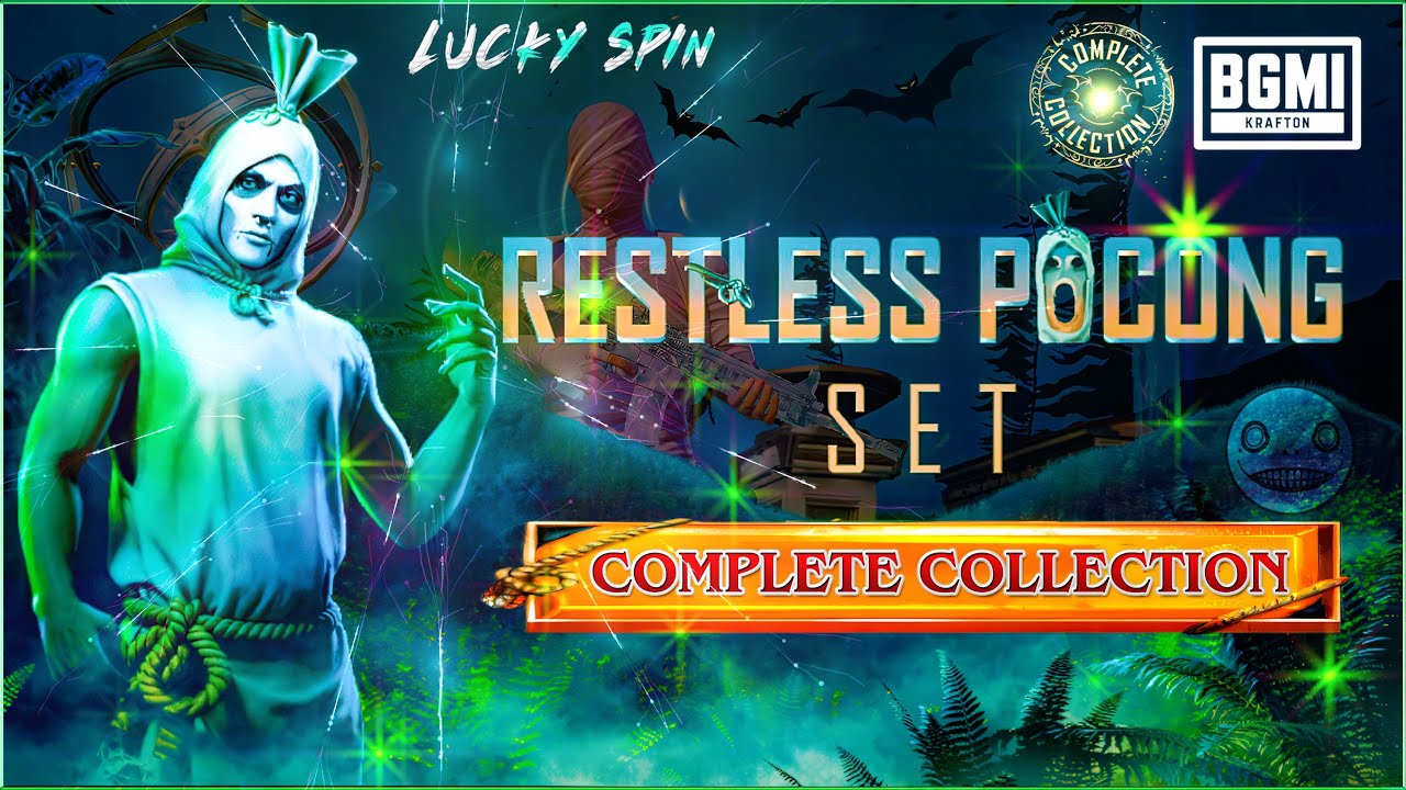 RESTLESS POPCONG SET |  COMPLETE COLLECTION OF NEW  LUCKY SPIN | BGMI NEW LUCKY SPIN
