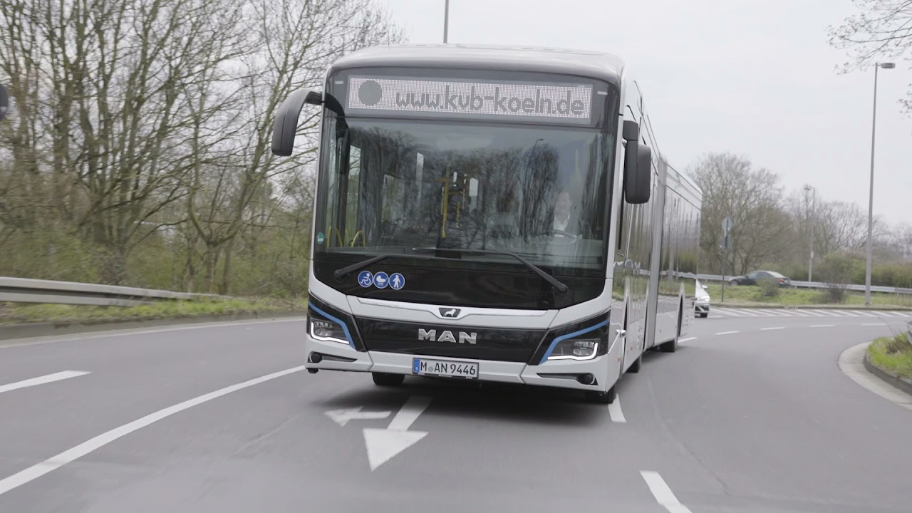 MAN Lion’s City 18 E Articulated City Bus (2021) Exterior Interior Driving