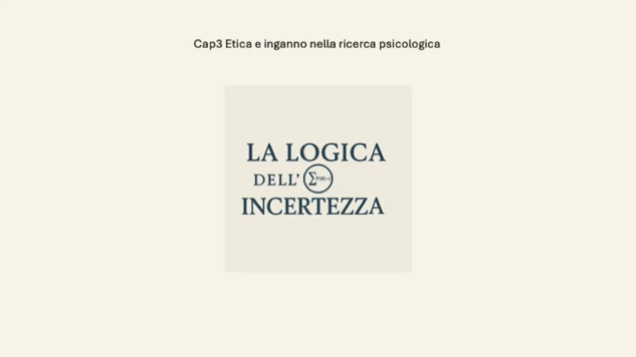 cap3 Etica e inganno nella ricerca psicologica