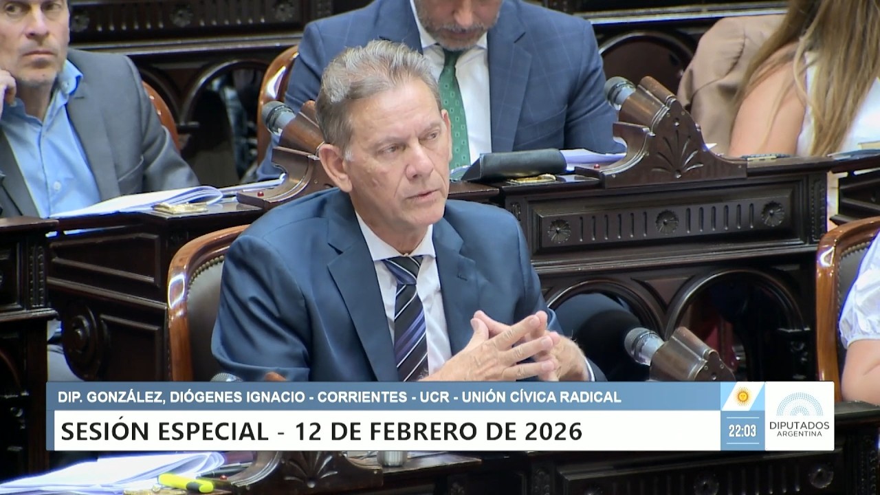 Diputado González, Diógenes Ignacio - UCR - Sesión 12-02-2026 - PL