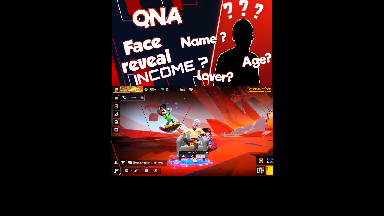 First Qna video of Deepak RDS  | Qna | #shorts #deepakrds #freefire #shortsfeed