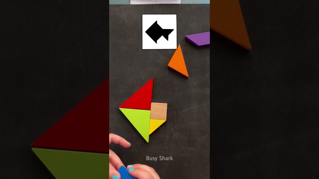 Tangram Fish puzzle - Solved #puzzle #tangrampuzzle