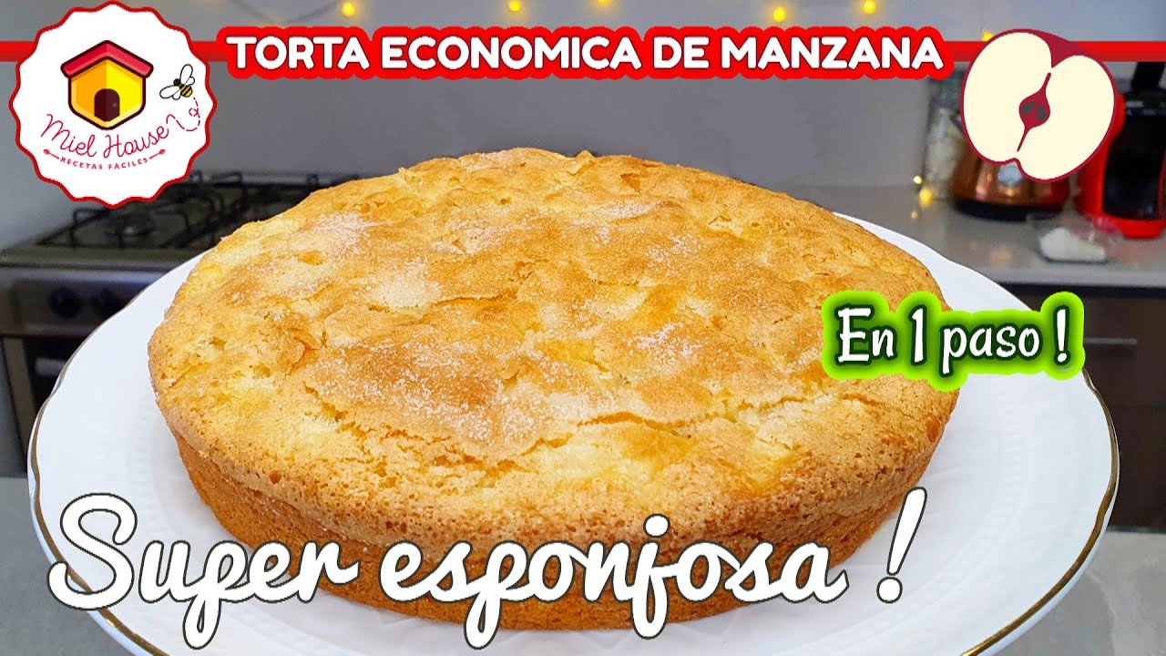 TORTA MATERA DE MANZANA en 1 paso POQUITOS INGREDIENTES