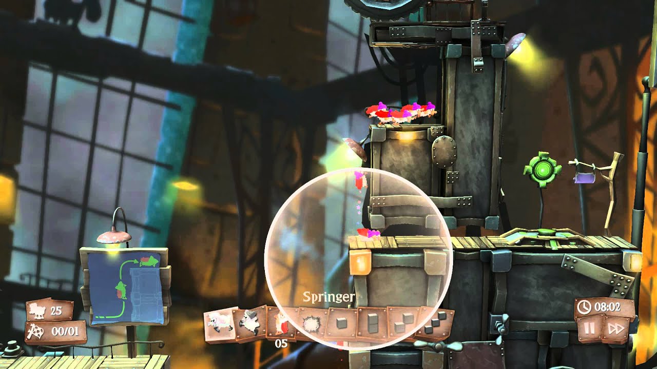 Flockers 100% Walkthrough - Level 01 + All Sheep + Golden