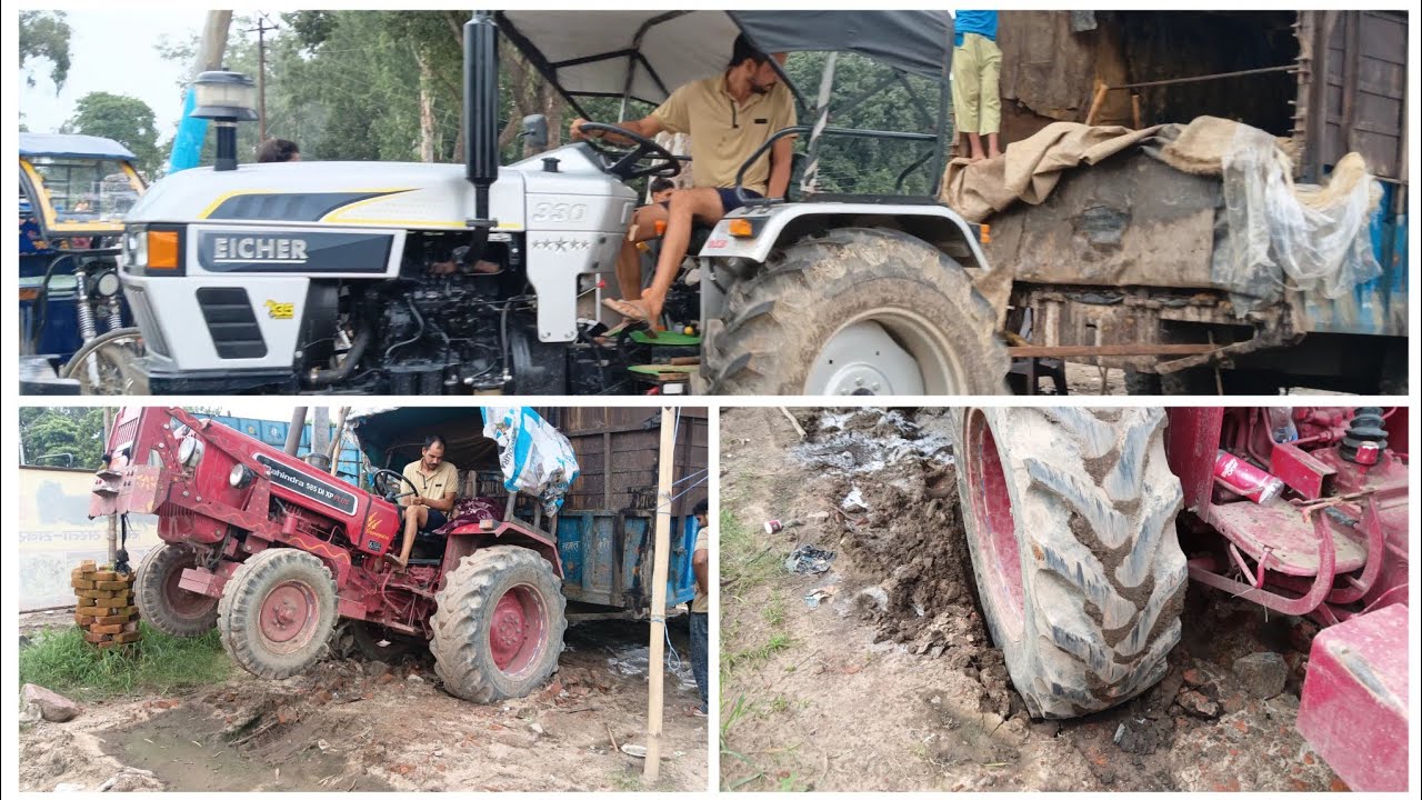 Eicher 330 vs mahindra 585 xp plus #eichertractor #mahindratractor