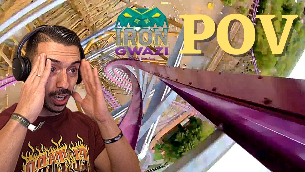 IRON GWAZI Busch Gardens POV/Onride Reacción + Análisis EN ESPAÑOL