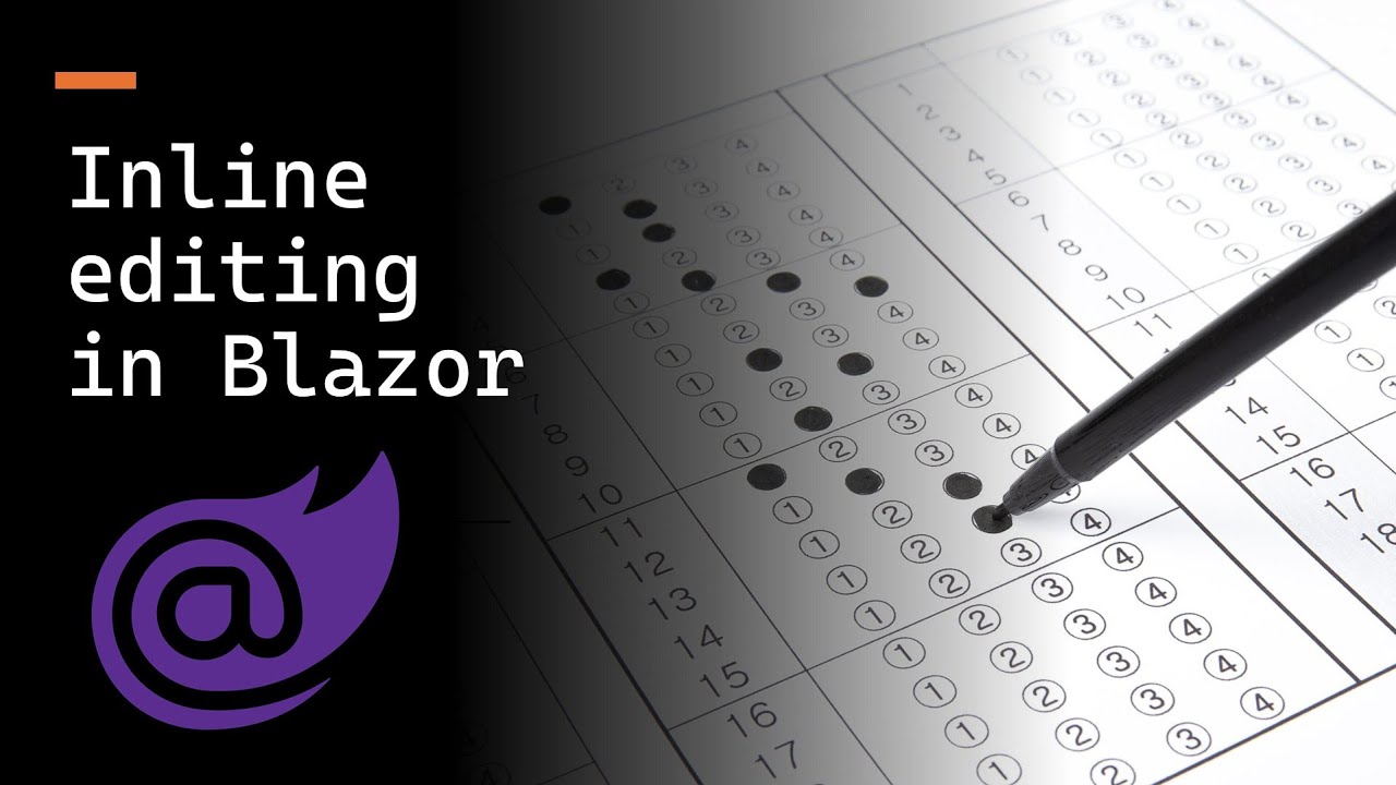 How to add inline editing in your Blazor applications.