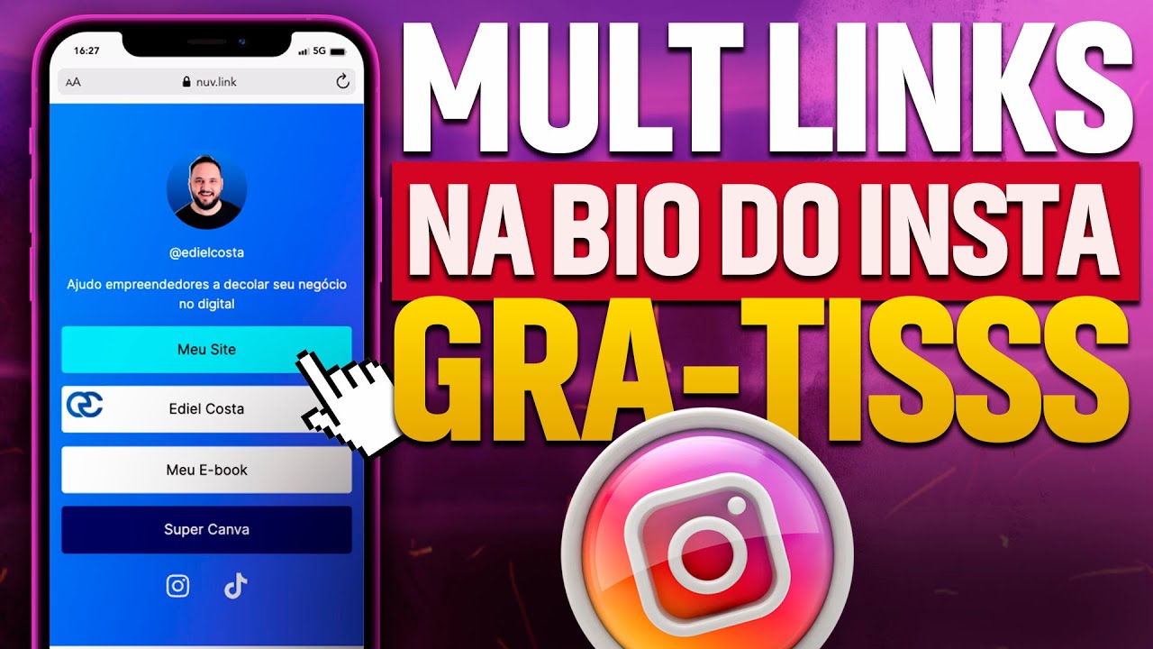 Melhor Site para  Colocar Vários Links na Bio do Instagram - 100% Personalizado e Gratuito