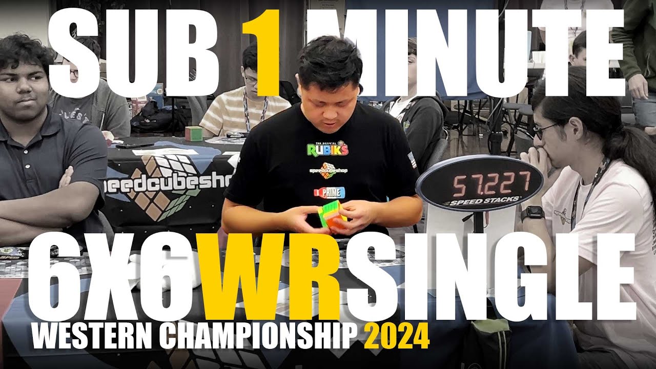 [58.03] World Record 6x6 Rubik's Cube Single FULL VIDEO