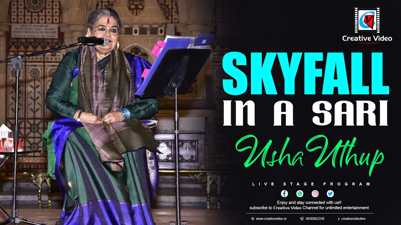 Skyfall in a sari I Usha Uthup Live on Concert