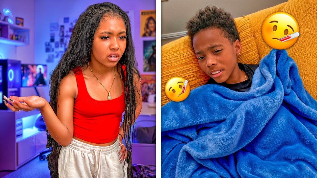 Siblings Catch Brother FAKING SICK, Dad Teaches Him A lesson