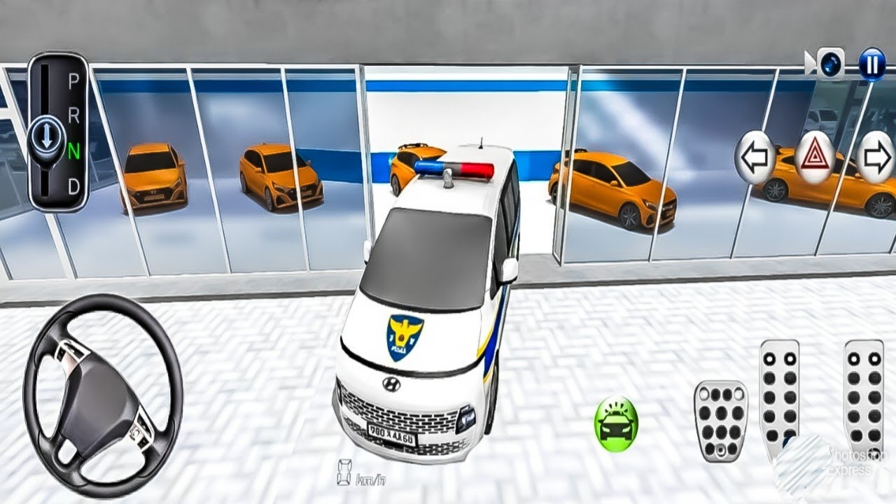 All New Orange Hyundai i20 Luxury Car Collection Parking Driving Class Game-3D Simulator #police