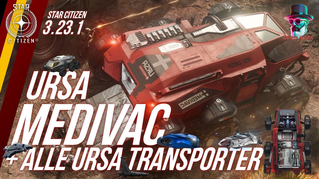 Star Citizen 3.23 Guide: RSI Ursa MEDIVAC Test & Übersicht aller kompatiblen Rover-Schiffe