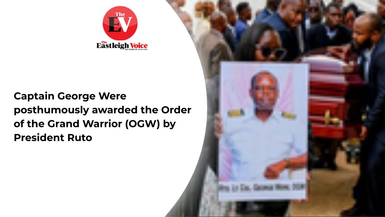 Капитан Джордж был посмертно награжден Орденом Великого Воина (OGW) президентом Руто.