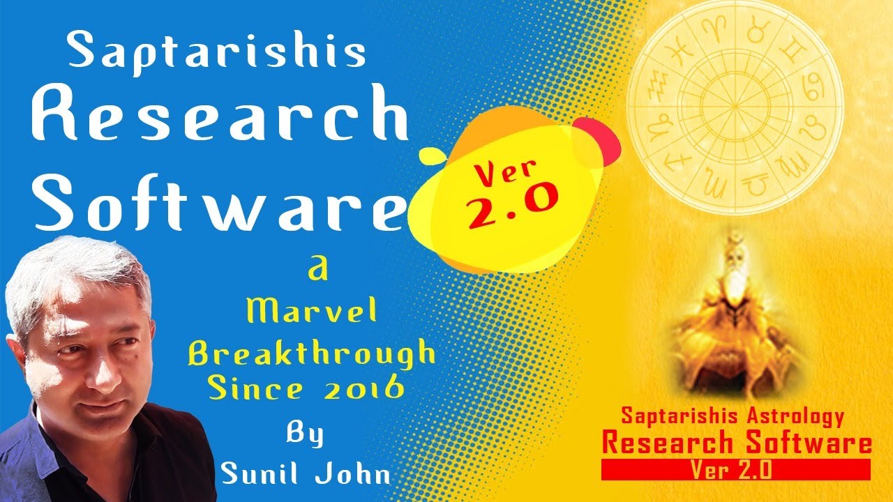 Saptarishis Research Software - Tutorial | Saptarishis Astrology Magazine