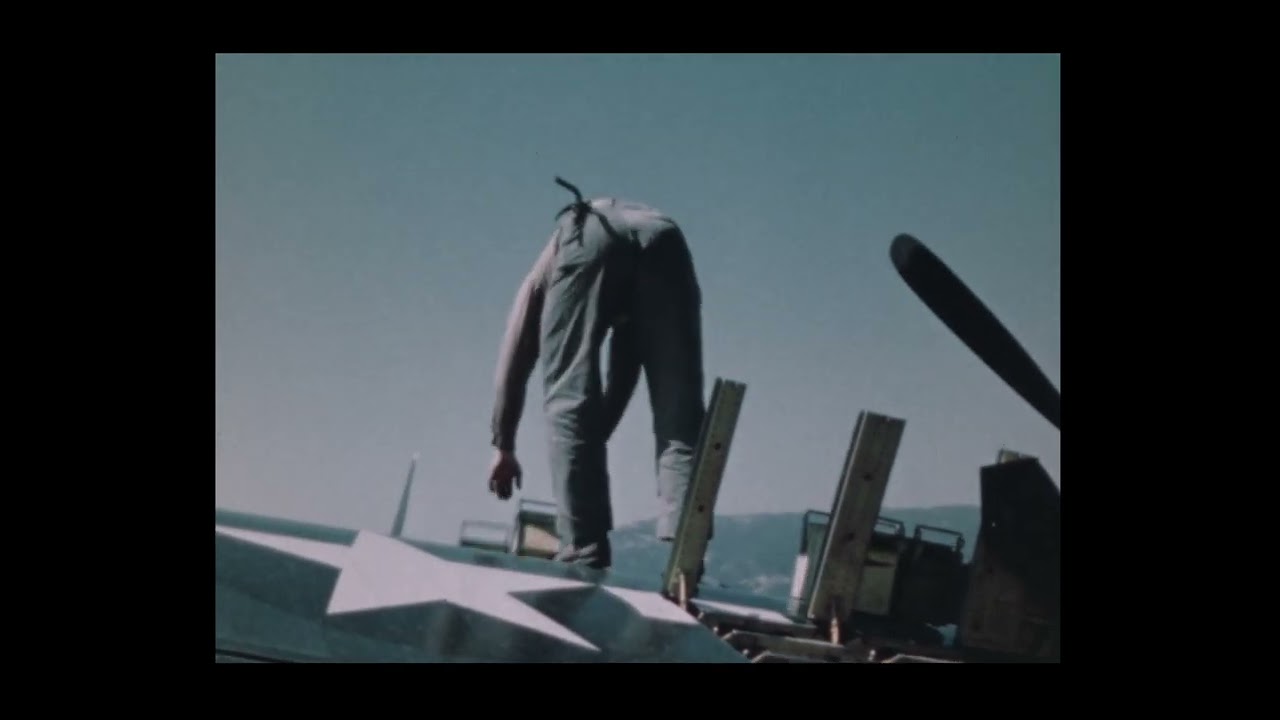 Marines Arming F4U Corsair at Goleta, CA During WW2
