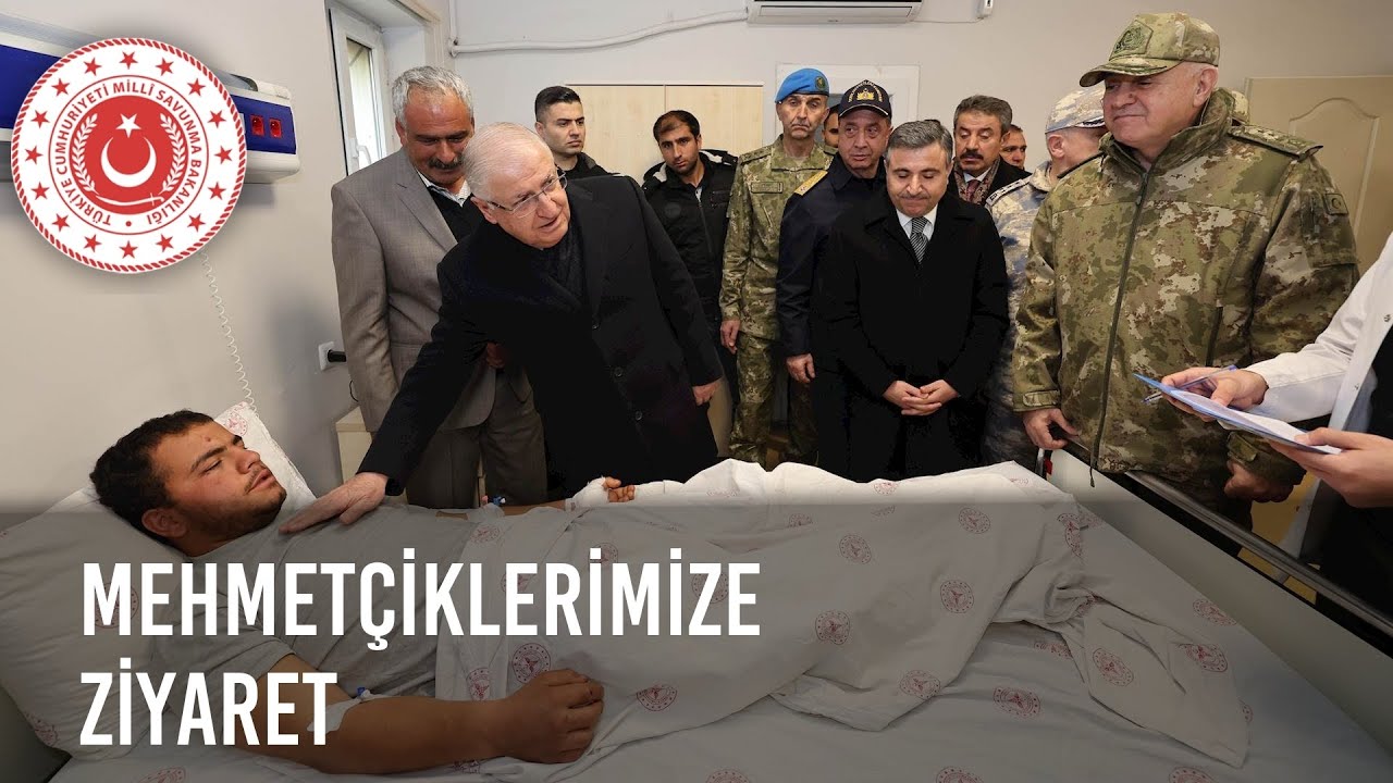 Millî Savunma Bakanı Yaşar Güler, Yaralı Mehmetçiklerimizi Hastanede Ziyaret Etti