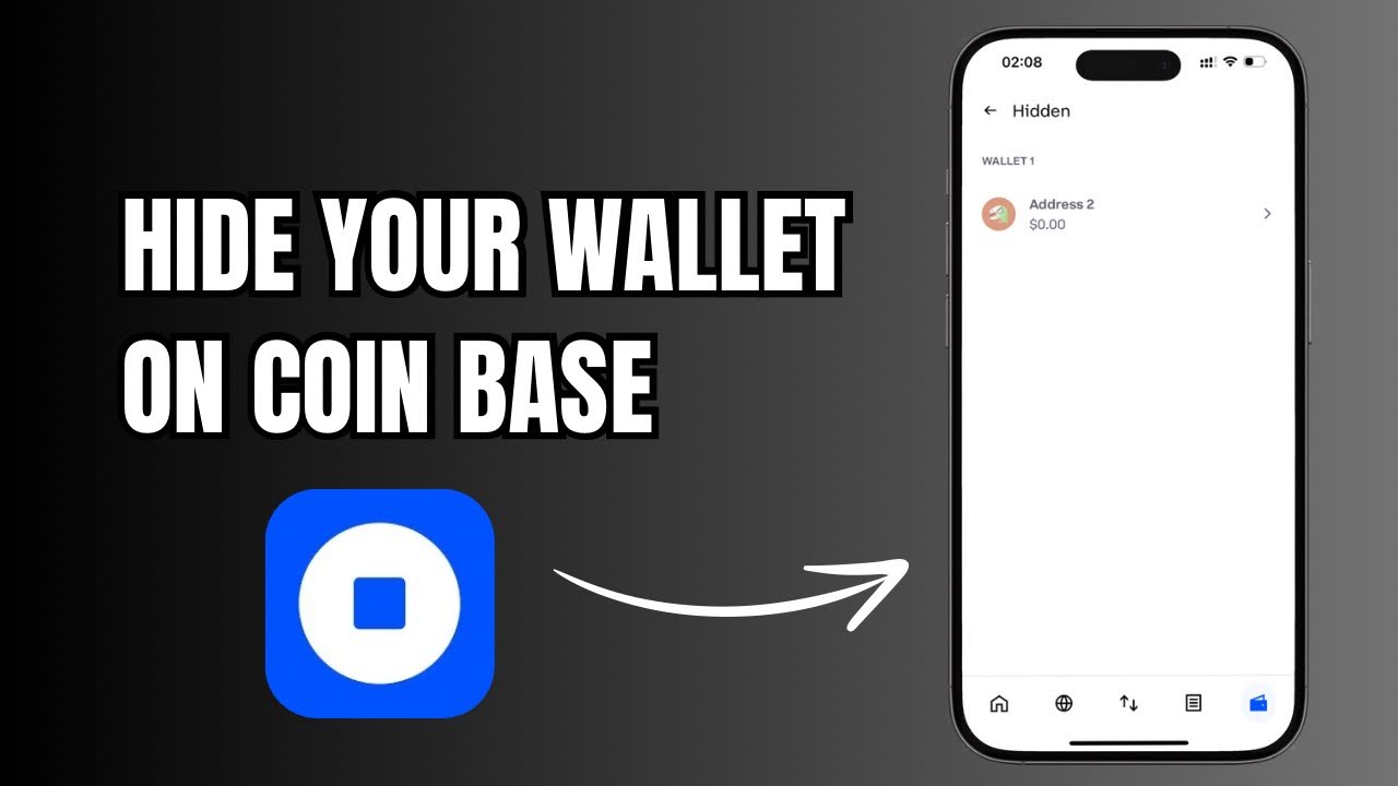 How to Hide Wallet in Coin Base?