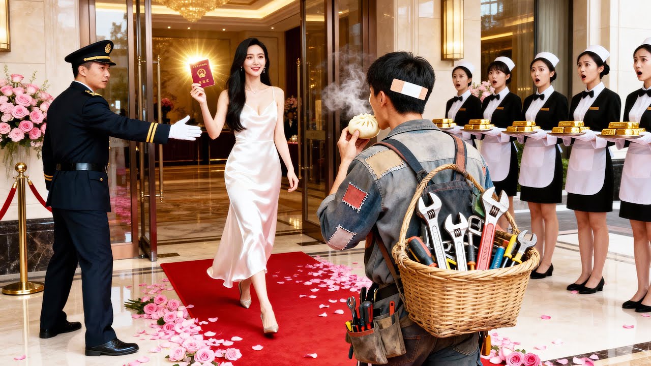 修理工被五星級酒店的保安輪番羞辱，下秒女總裁從裏面走出來亮出和他的結婚證，所有人立馬跪地叫姑爺爺！#逆襲 #爽文 #爽劇工廠