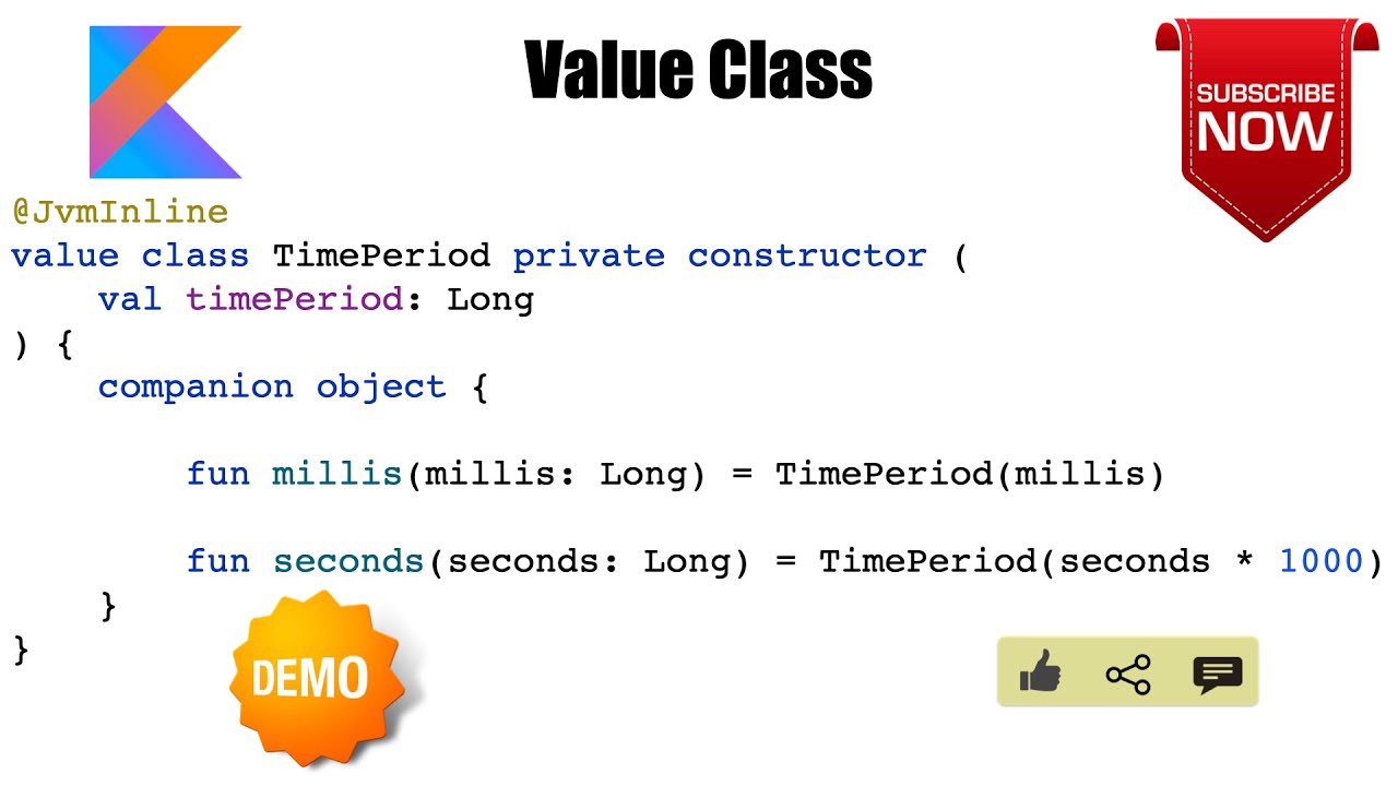 Value Classes | value | JvmInline : Kotlin Fundamentals Tutorial - Part 29