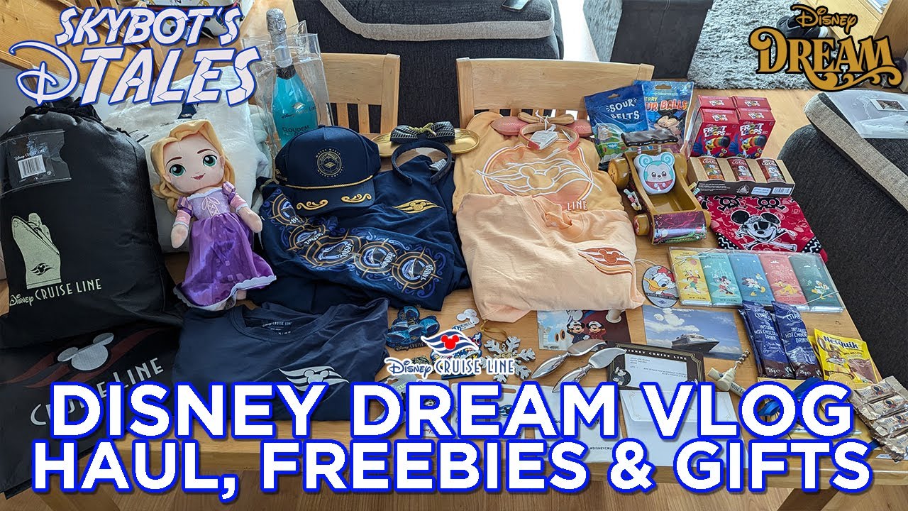 Disney Dream Haul Video │ Merch, Pixie Dust, Fish Extender Gifts and freebies from the Disney Cruise