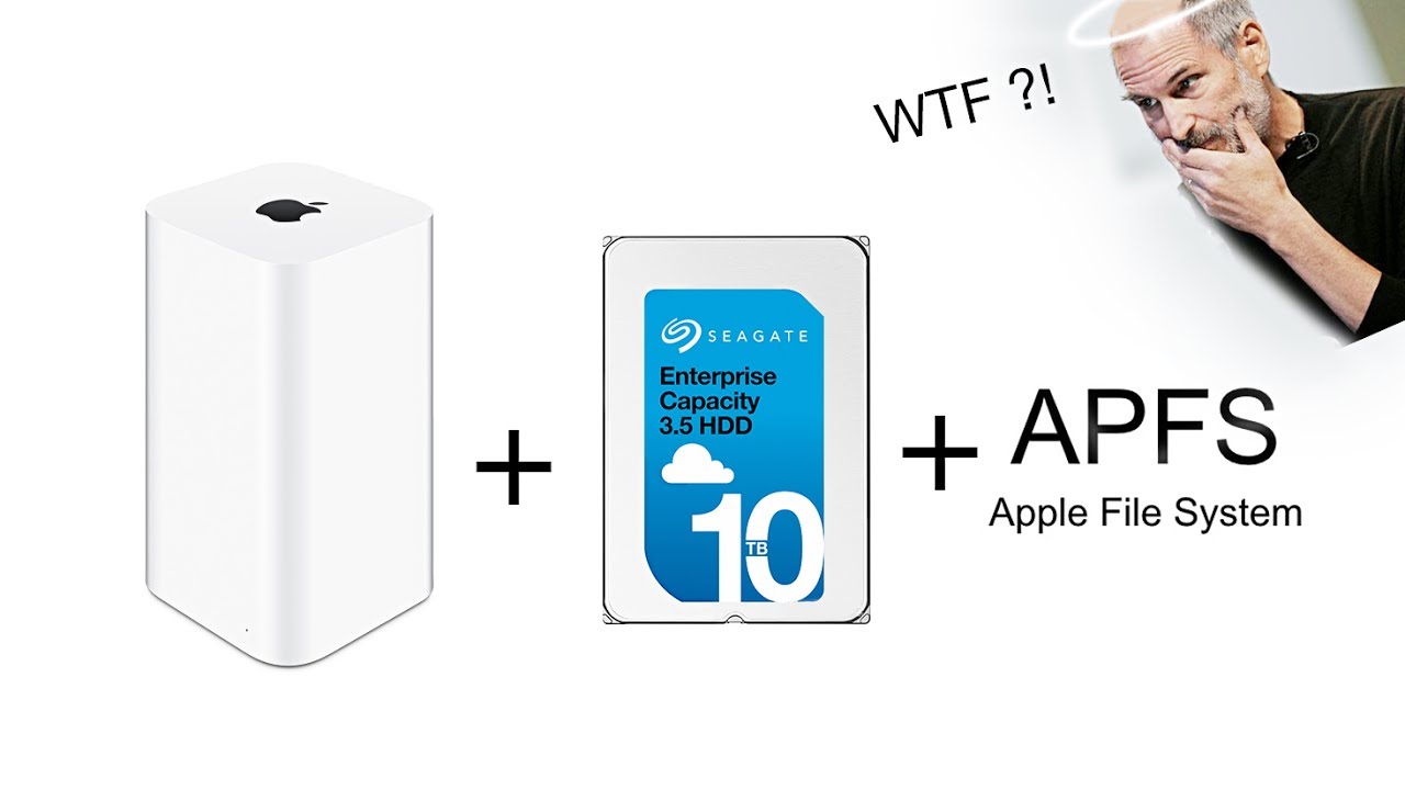 Замена HDD 10TB Time Capsule форматирование APFS тест ремонт repair upgrade