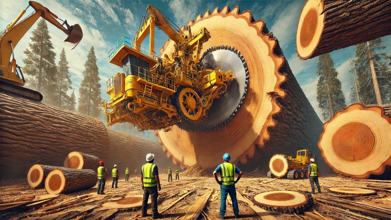 CAN 15 MINUTES of FOREST LOG CUTTING CHANGE YOUR MOOD? THE MOST SATISFYING VIDEO IN THE WORLD