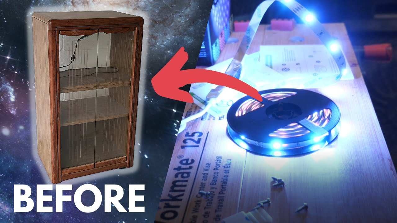 Cabinet Makeover... Installing LEDs in Furniture