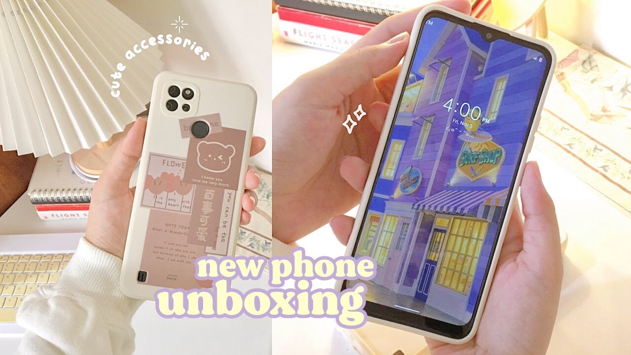 ✨📦 UNBOXING new phone and accessories aesthetic | Realme C21Y
