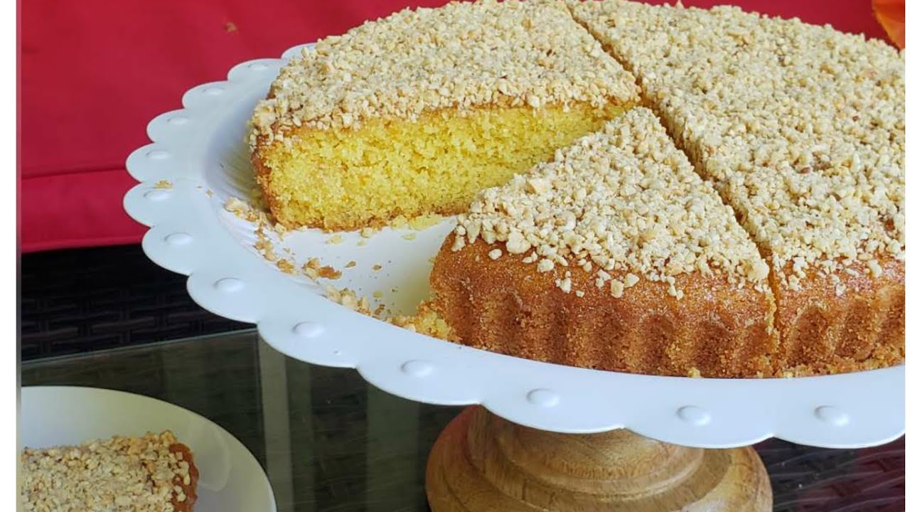 حرشة أو بسبوسة ياسلام بمذاق البرتقال لذيدة وإقتصادية🥰
