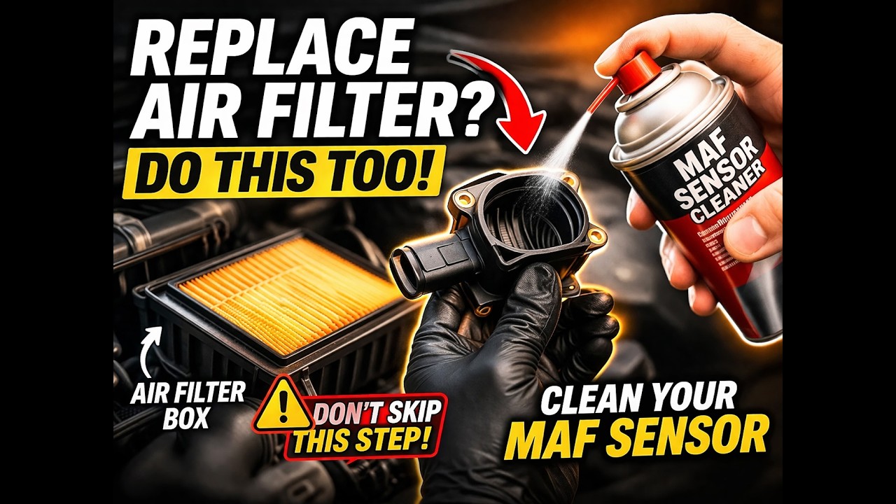 Replacing Your Air Filter? Don’t Skip This! Clean Your MAF Sensor Too