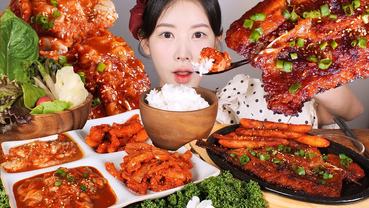 6첩반상🍚🥄 어리굴젓 양념굴젓 코다리구이 명태회무침 더덕무침 집밥 먹방 korean home food [eating show] mukbang korean food