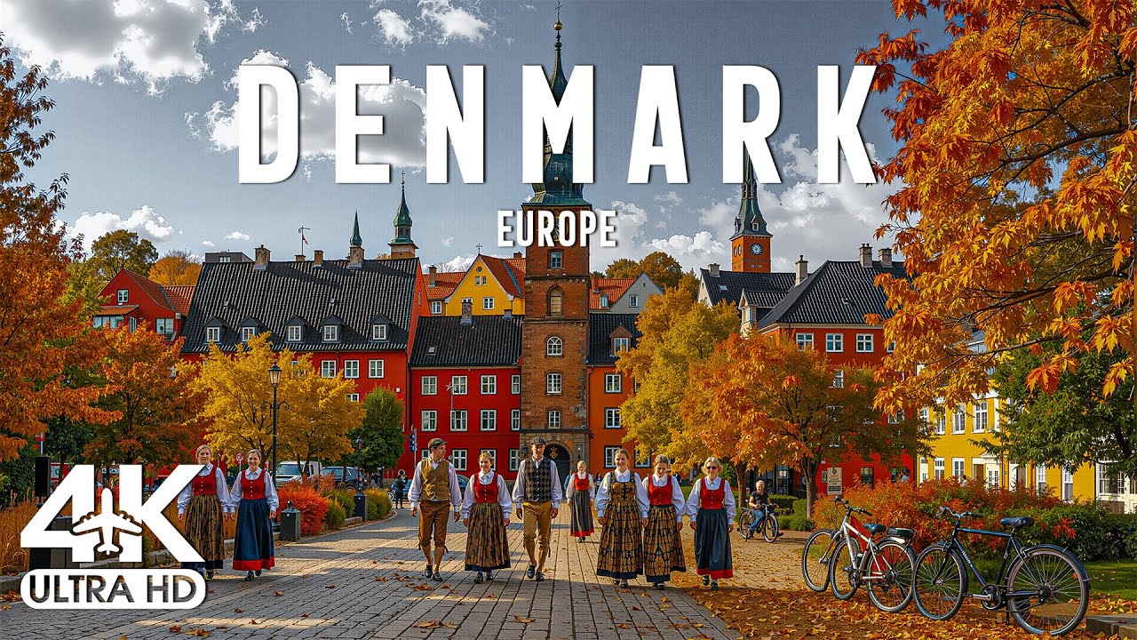 Autumn in Denmark 4K UHD 🍁 Copenhagen Canals, Castles & Golden Forests in Scandinavia&rsquo;s Calm Land