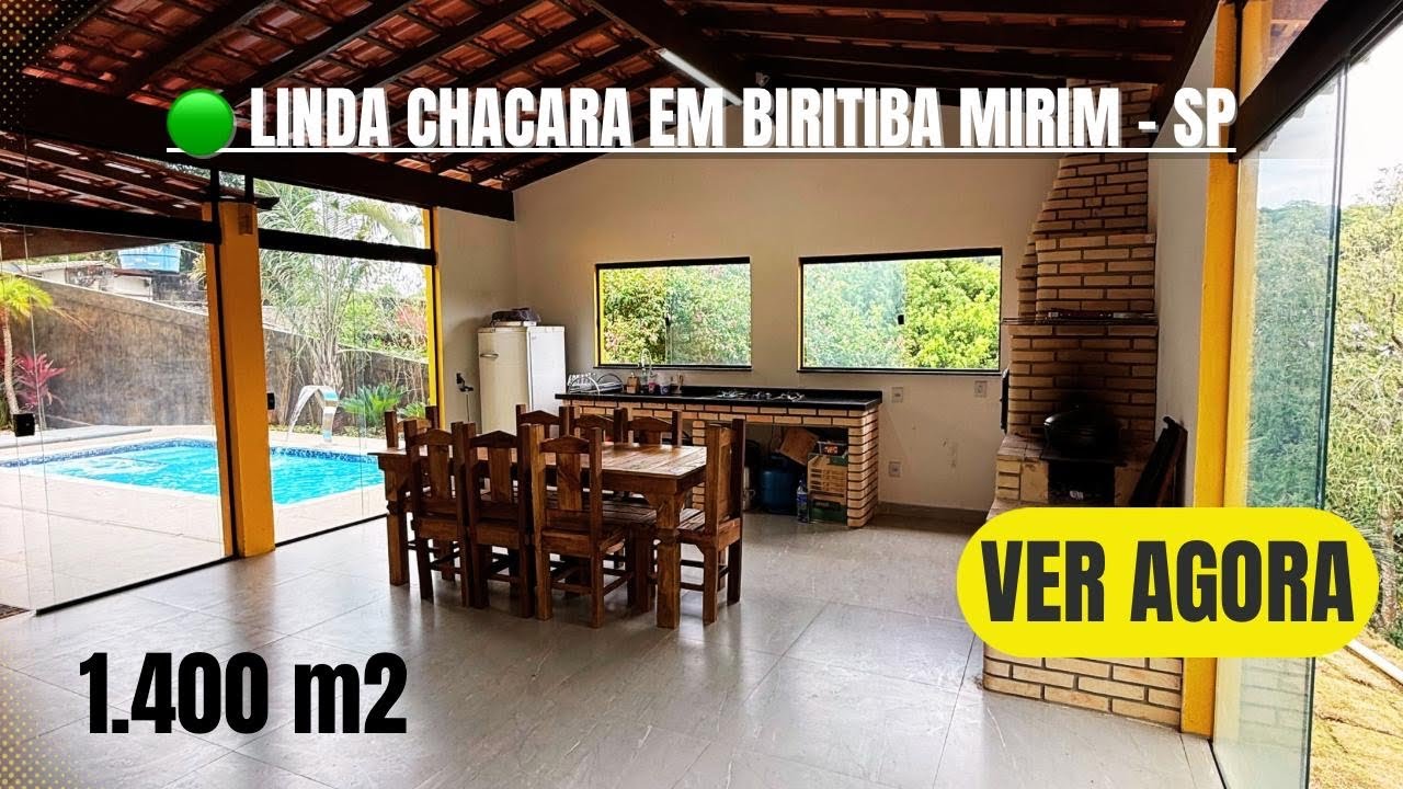 Chácara em Biritiba Mirim - 1.400 m2 - Próximo de comércios! Veja AGORA! 