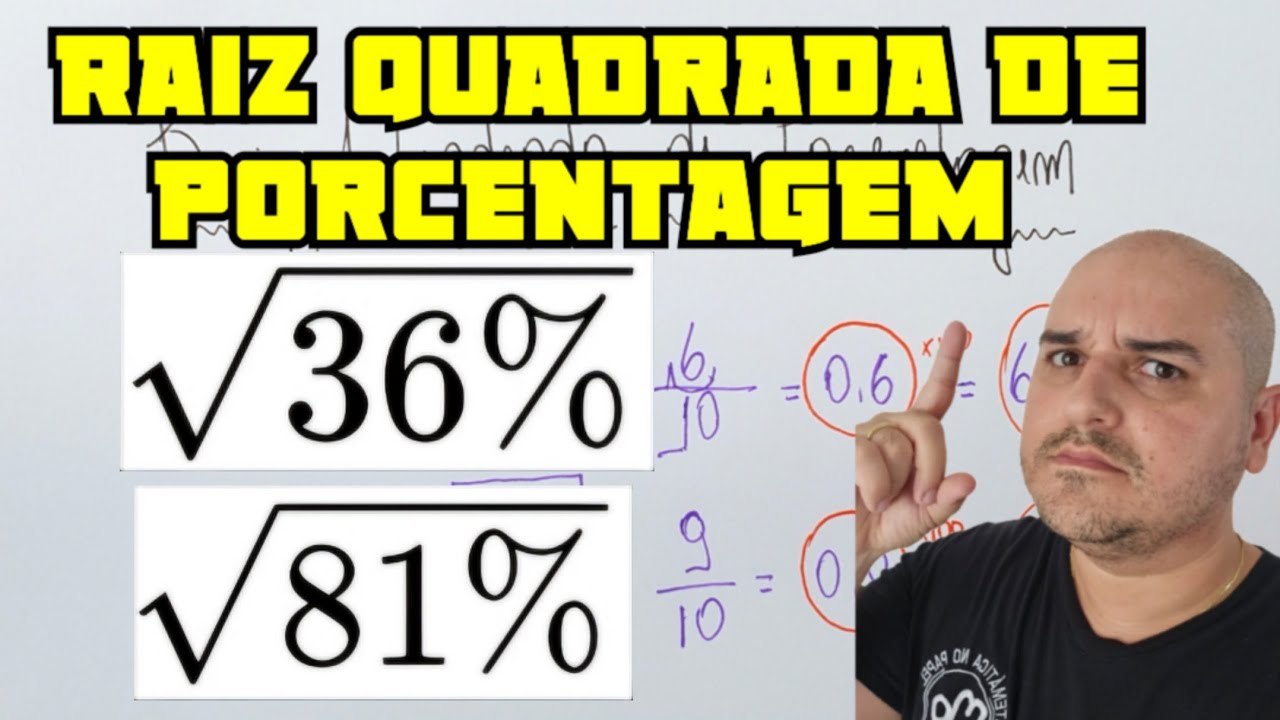 Raiz quadrada de porcentagem