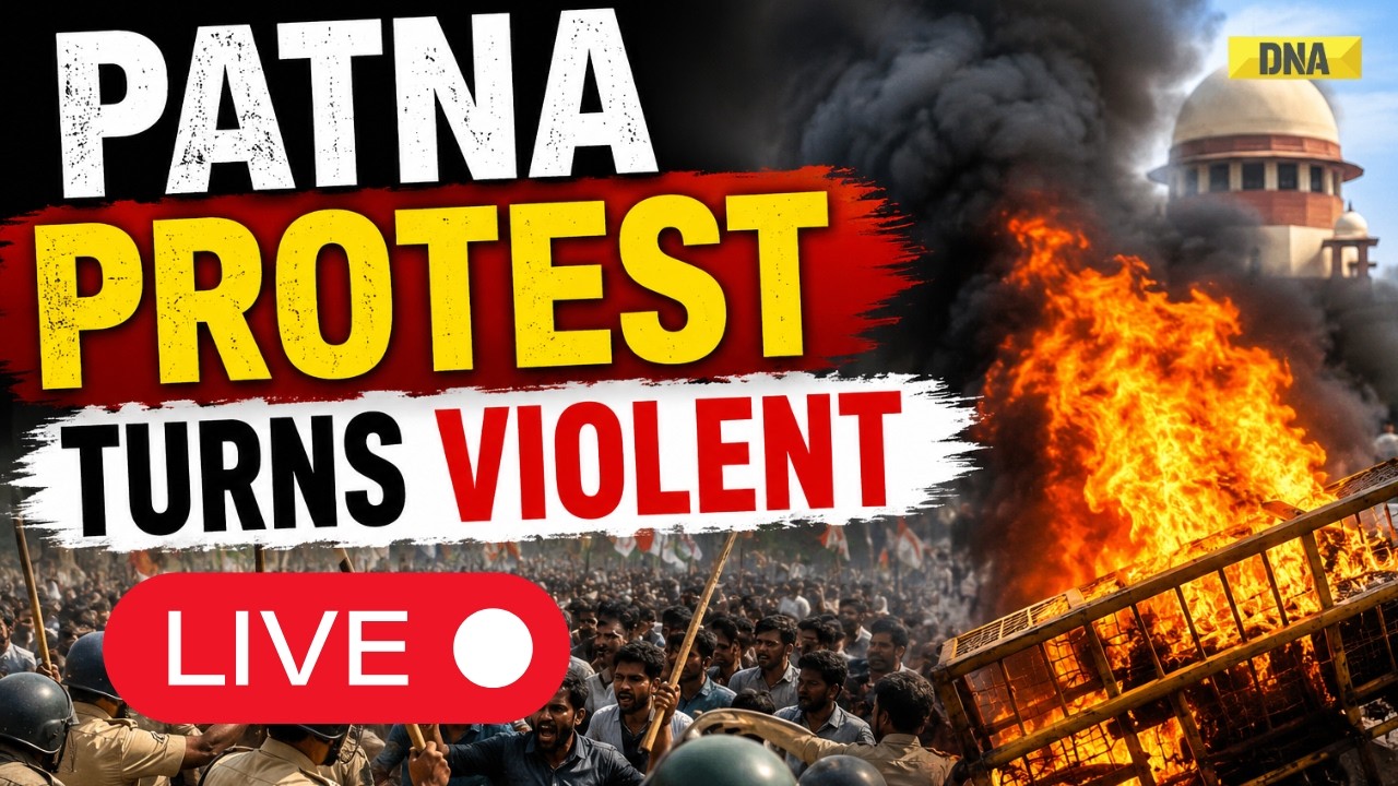 CJP Protest Live: Patna Protest Turns Violent | Police Use Lathi-Charge & Tear Gas On Protesters