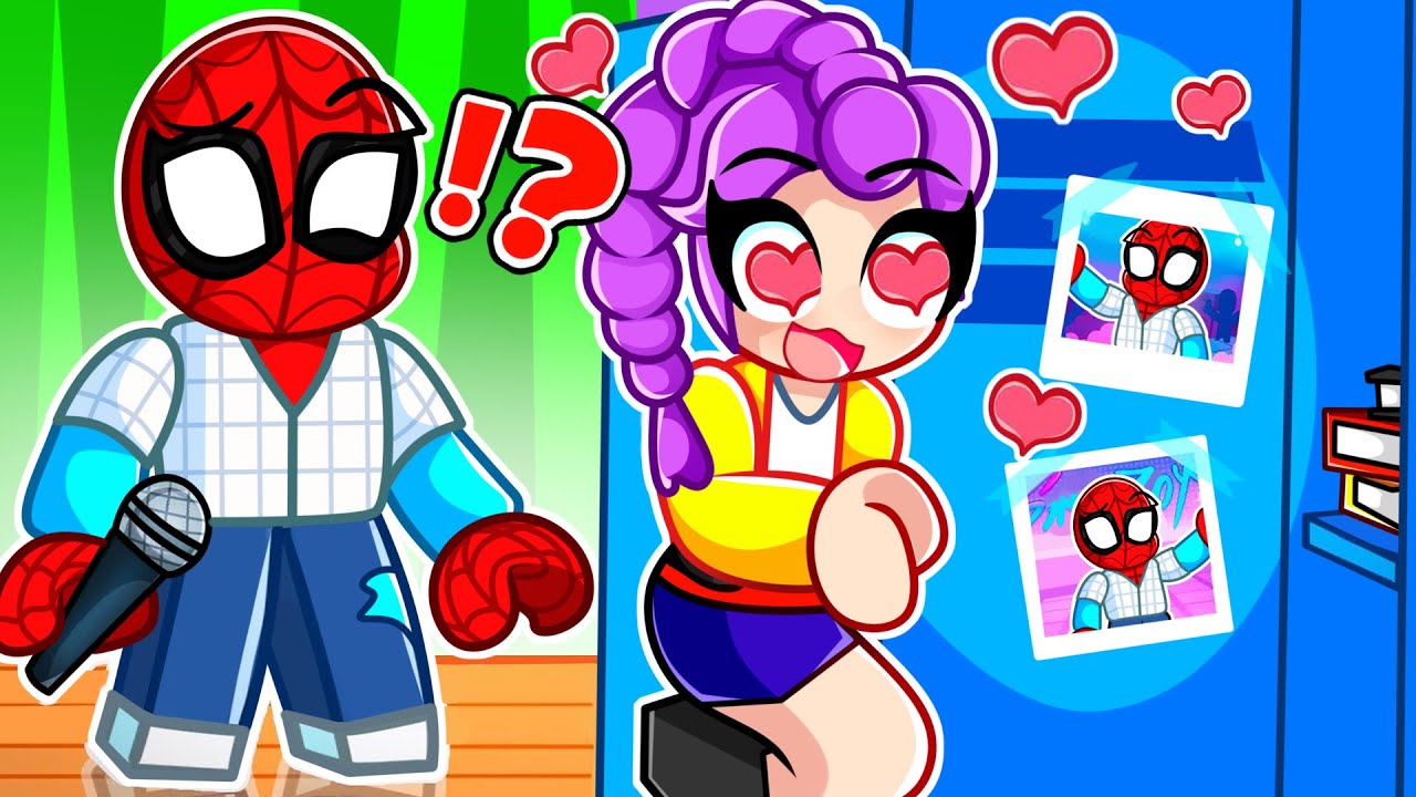 HUNTRIX Fell in LOVE WITH Spiderman Saja Boy in Roblox!