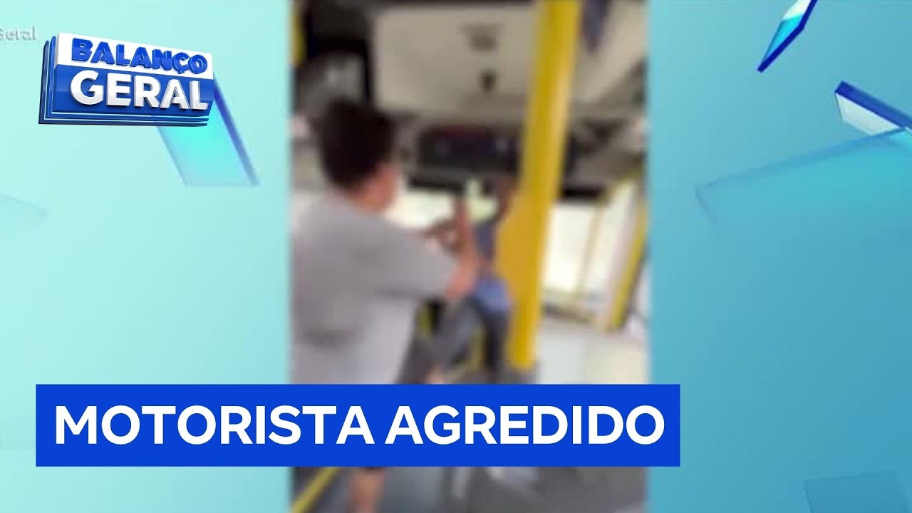 Motorista de ônibus é xingado e agredido por passageiro que não queria pagar a passagem