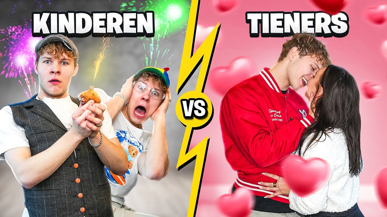 Oud en Nieuw voor Kinderen VS Tieners  🎇