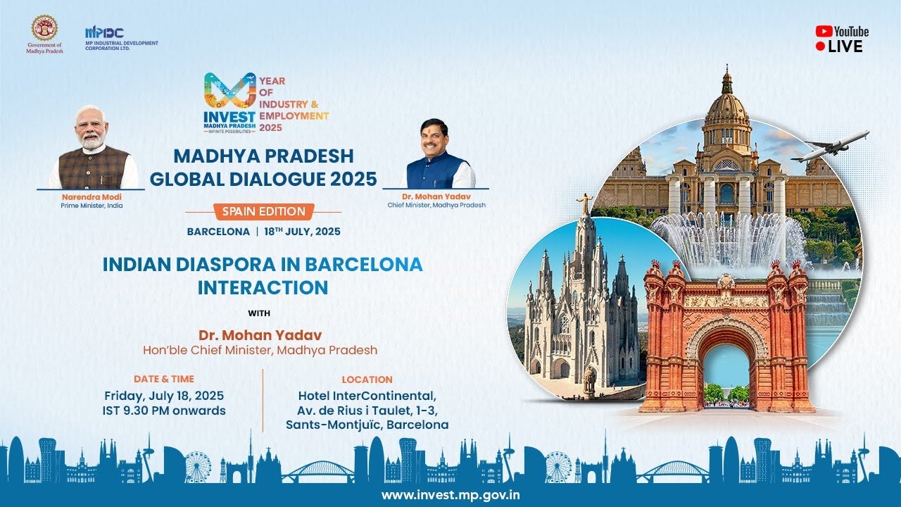 Indian Diaspora Barcelona - Interaction with Hon’ble Chief Minister Dr. Mohan Yadav