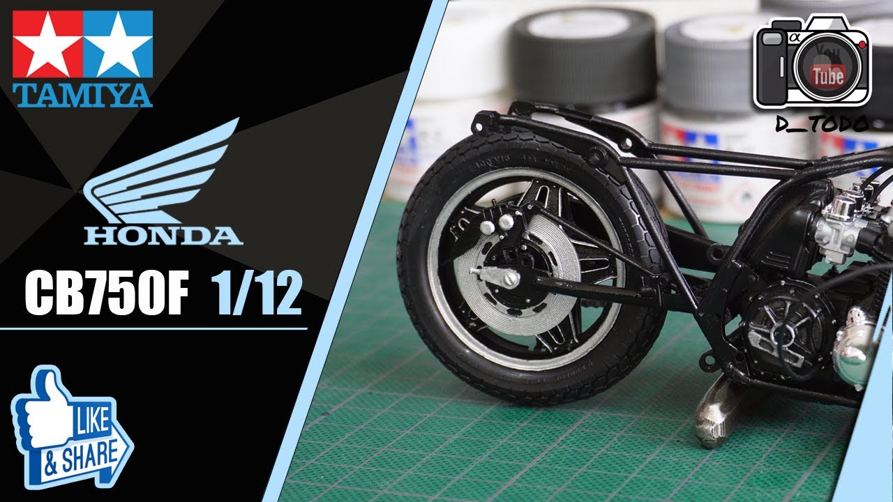 07 | TAMIYA #14066 HONDA CB750F 1/12 MODELO A ESCALA PARTE #2