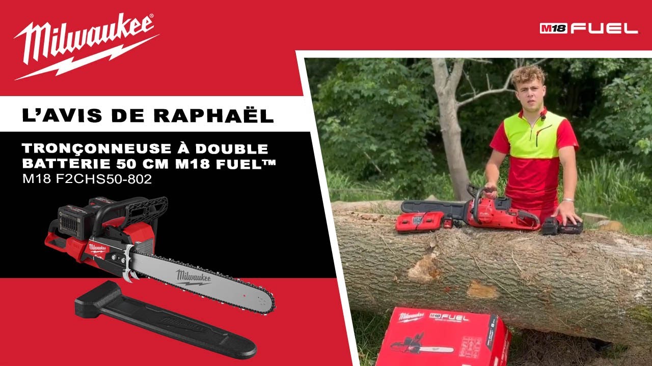 Tron&ccedil;onneuse &agrave; double batterie 50 cm  M18 FUEL&trade; M18 F2CHS50 802 - L'avis de Rapha&euml;l