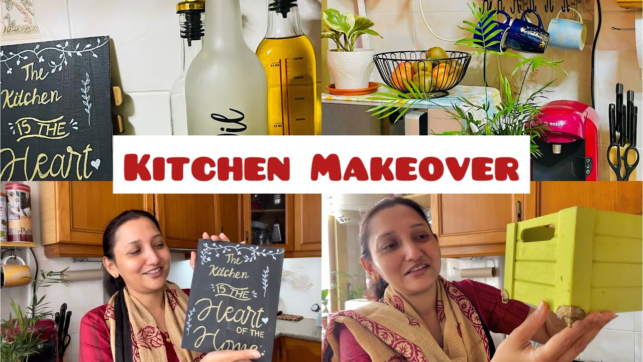 Kitchen Organization Ideas | Counter Top Rearrange -Kitchen Styling , Easy DIIY 