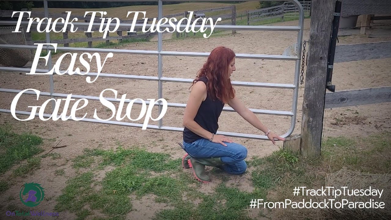 DIY Gate Support and Quick Stop Idea