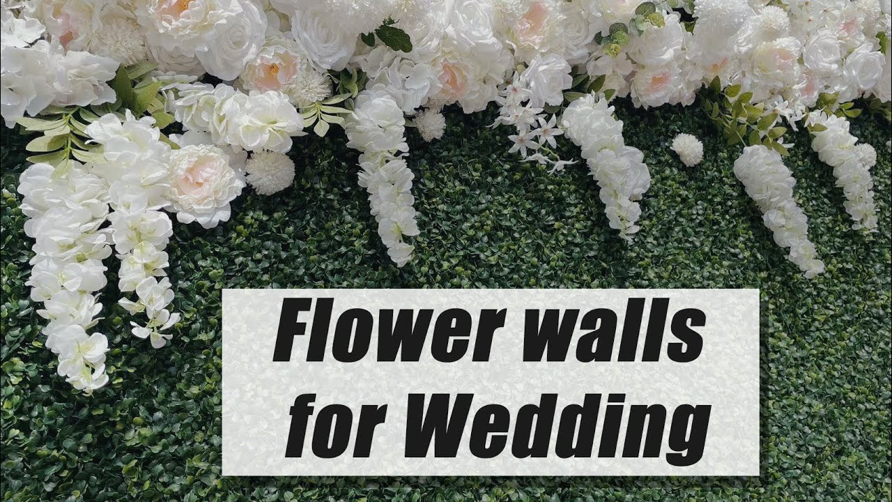 Flower walls for Wedding Backdrop!