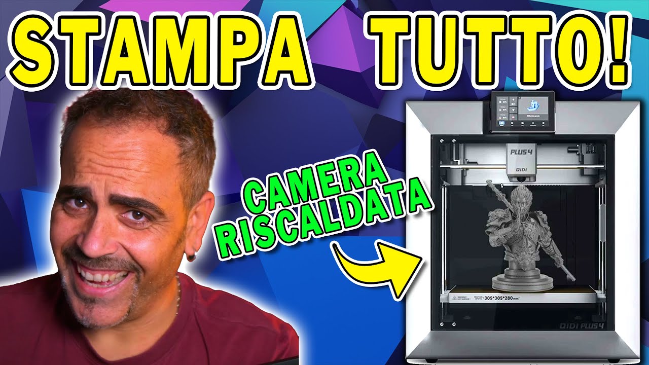 La miglior stampante 3D per materiali TECNICI e non solo? Qidi 4 Plus la stampante 3D definitiva !