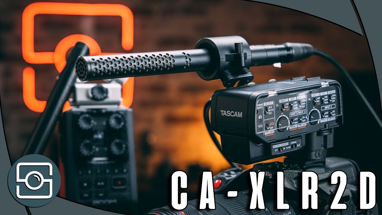XLR Audio für JEDE Kamera! TASCAM CA-XLR2d Review (an Canon R5 C)