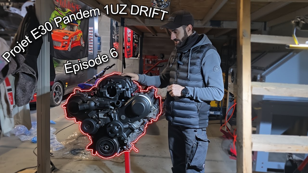 Projet E30 Pandem 1UZ DRIFT - Épisode 6 | J'avance sur le montage du V8 🔧