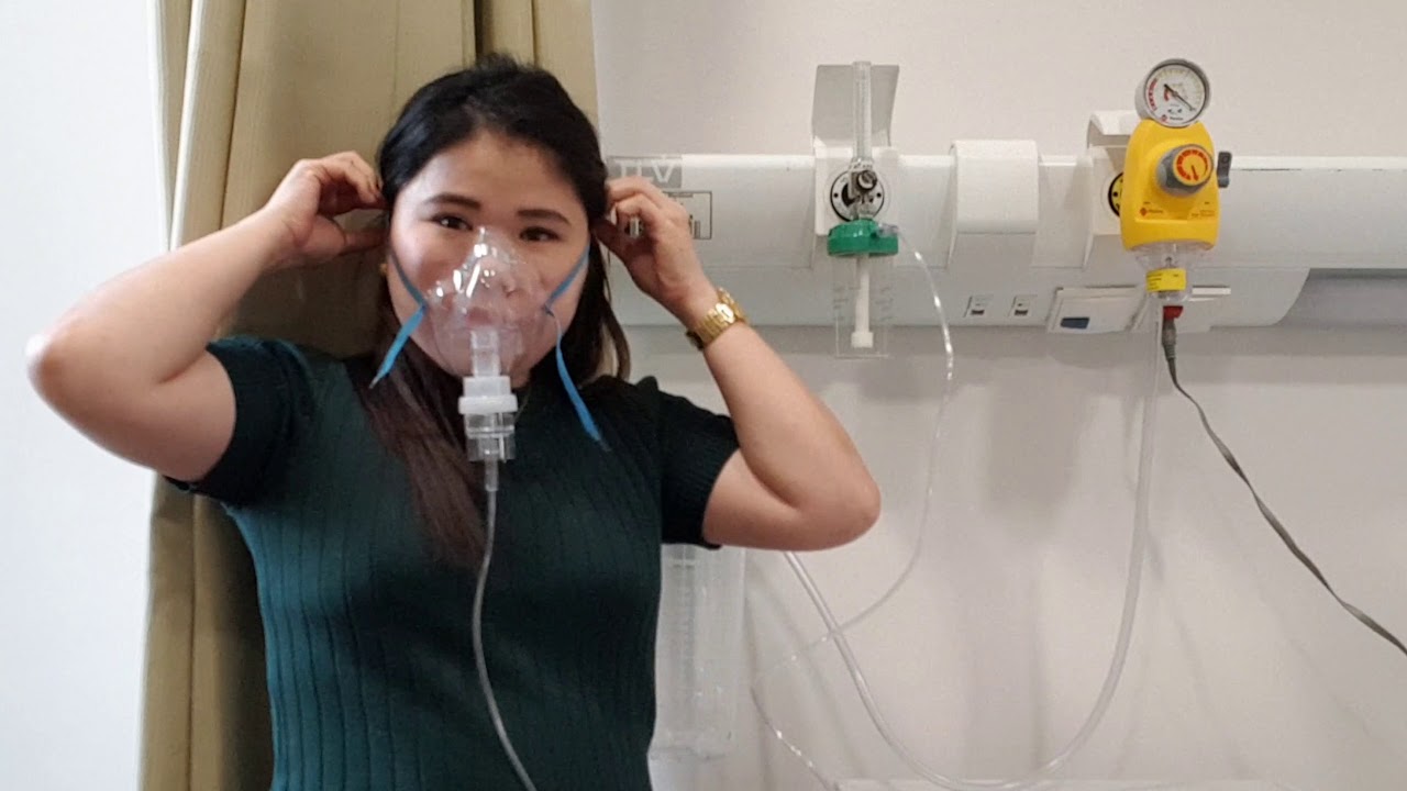 NebuLization with the use of Oxygen Flow Meter