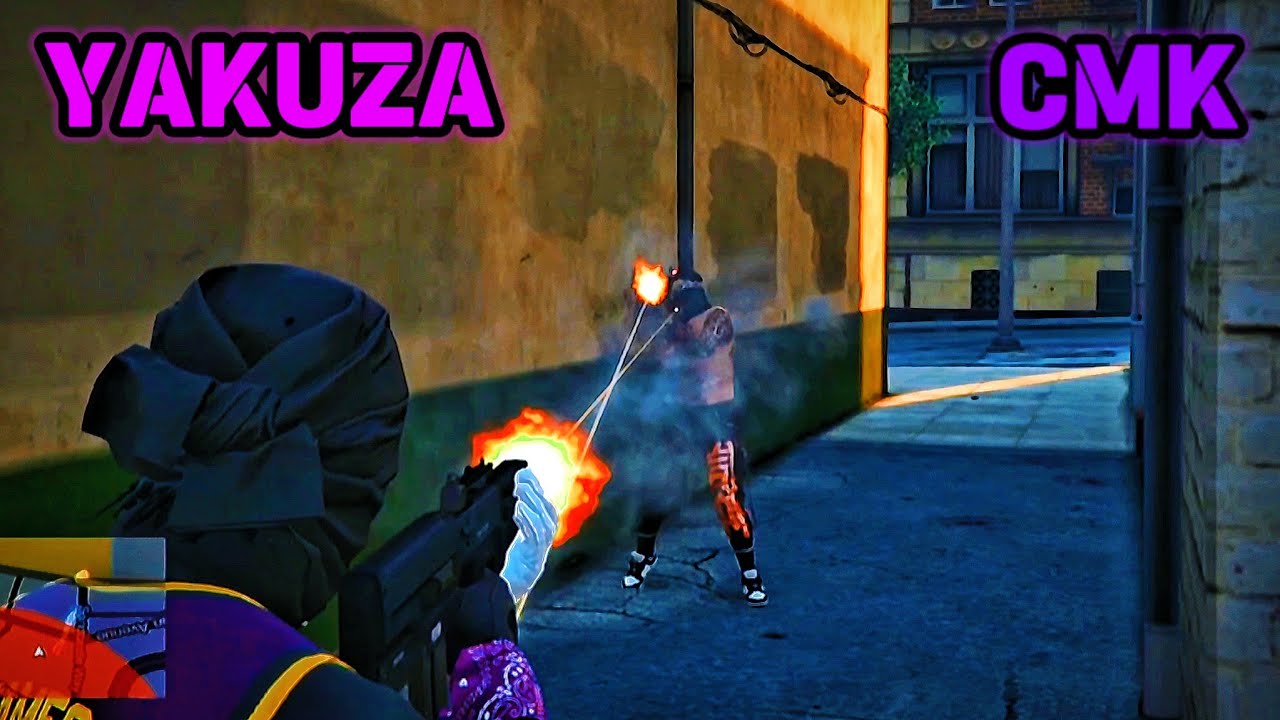 Tiroteo YAKUZA vs CMK [Todas las perspectivas] | Dovux Life